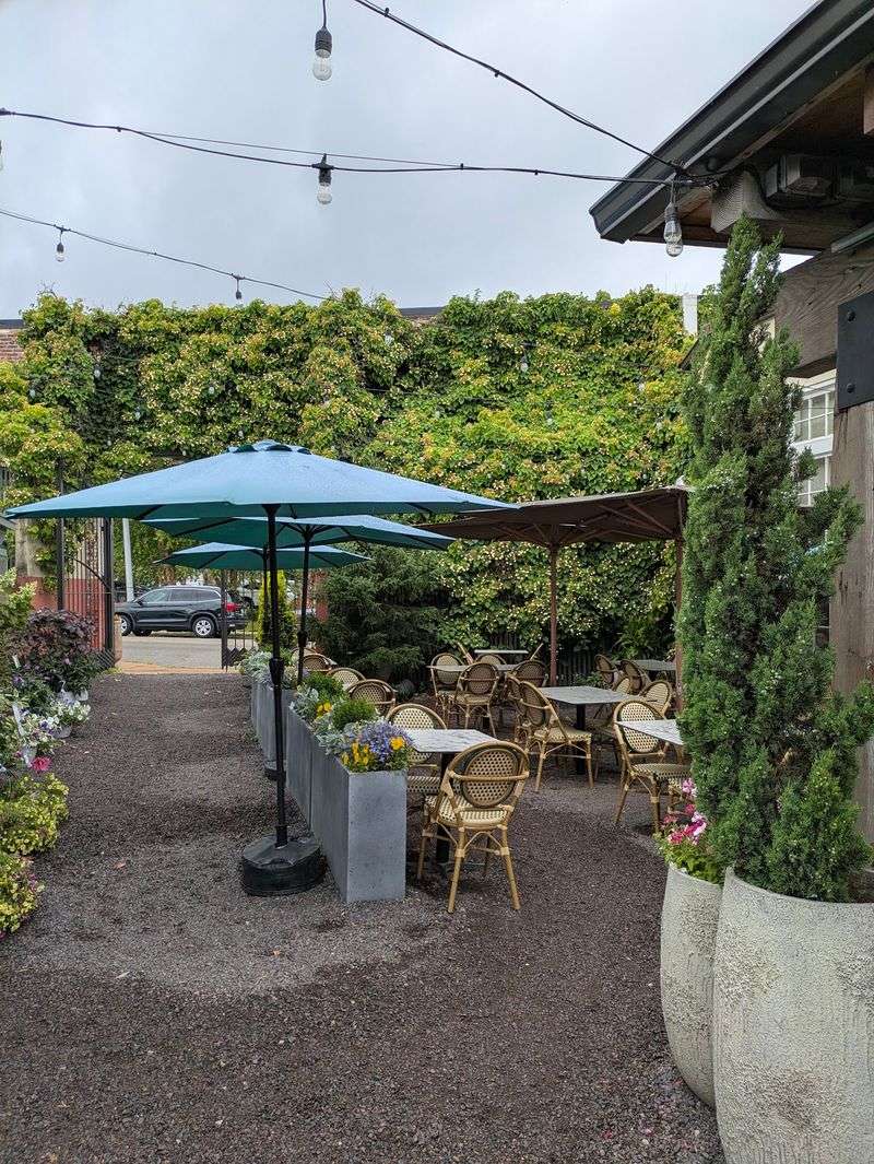 Patio Seating Among The Plants