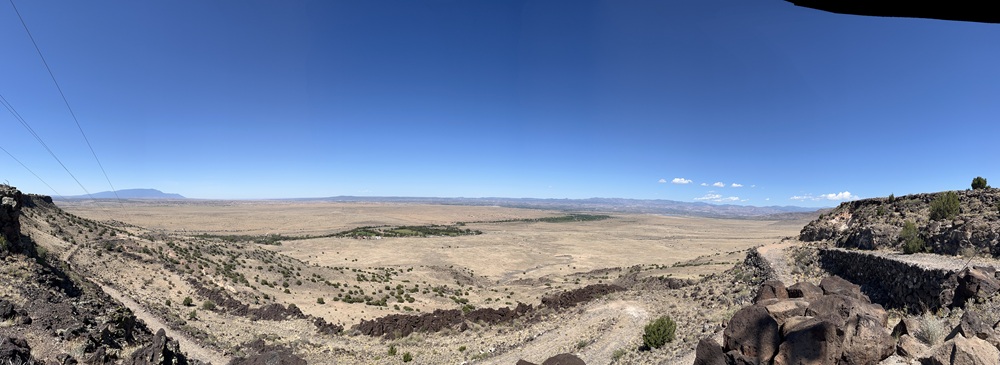 Panoramic view from old Route 66 between Albuquerque and Santa Fe (Andy Yemma photo)