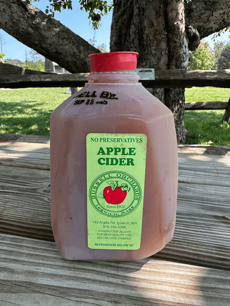 Fresh Pressed Cider From The On-Site Mill
