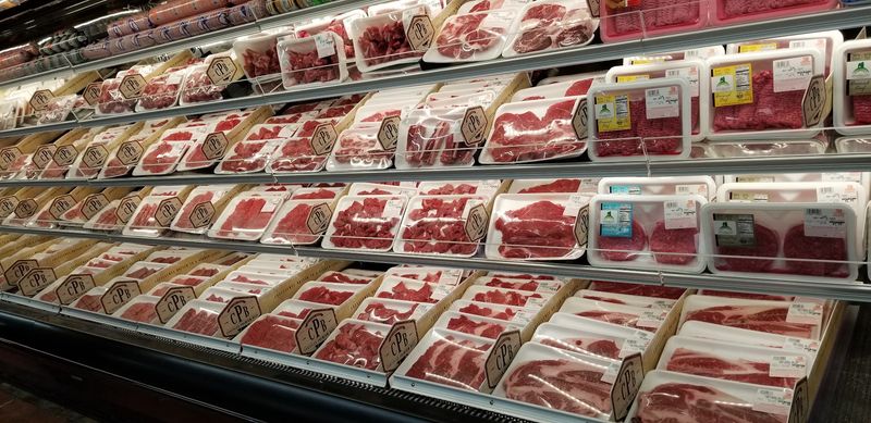 Butcher Counter With Real Variety