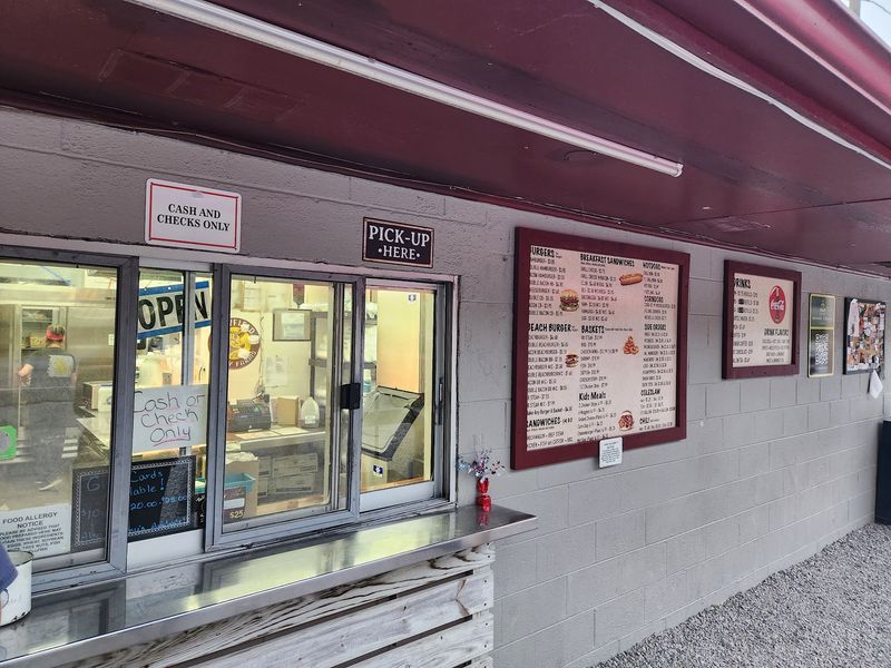 Order A Burger And Fries At The Walk-Up Window