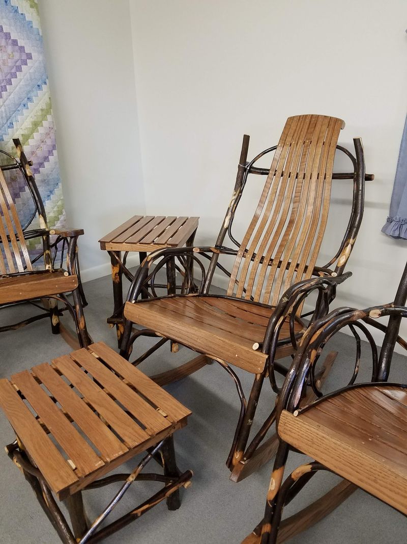 Oak Rockers, End Tables And A Surprising Outhouse Aisle