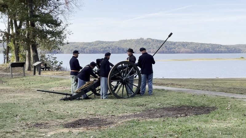 Cannon Fire At The Anniversary Event