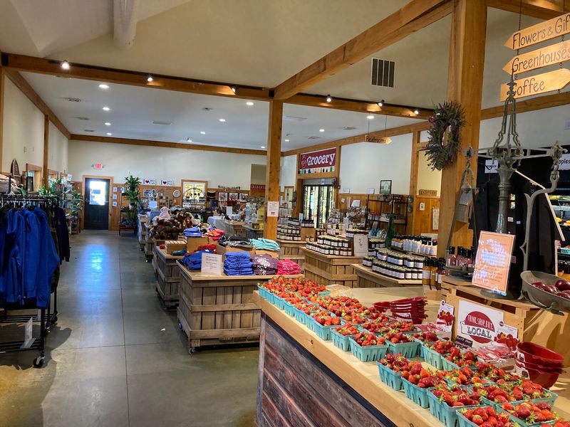 Farm Store Shelves With Local Character