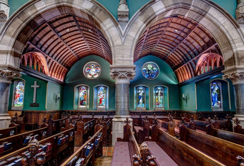 Tiffany Glass in the Clerestory