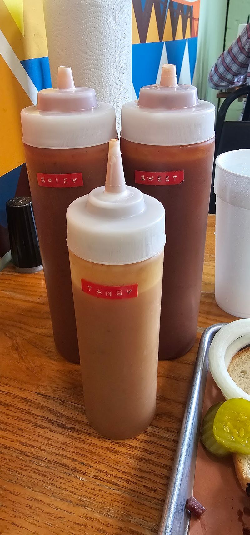 Three Sauces Waiting On Every Table