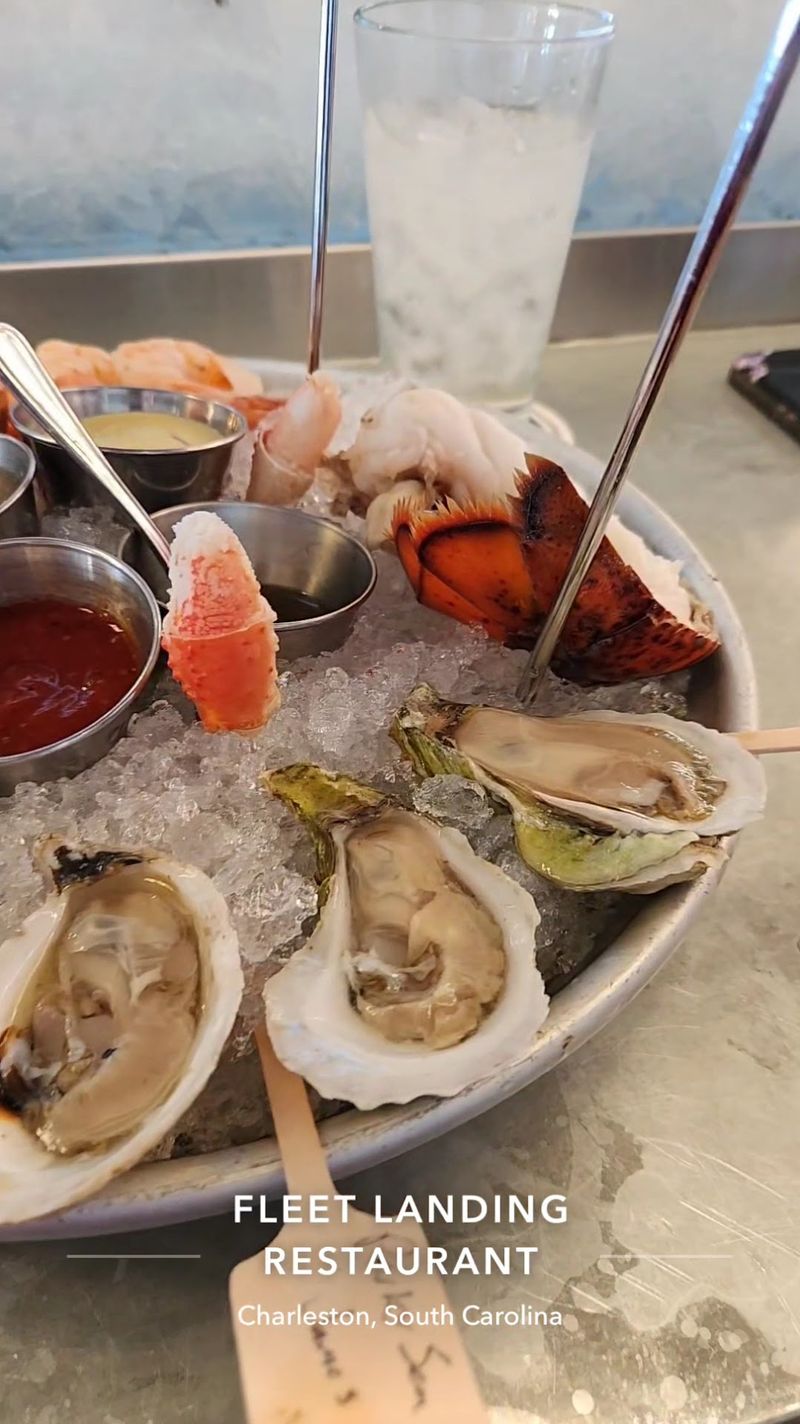 Raw Bar Oysters Shucked Right In Front Of You