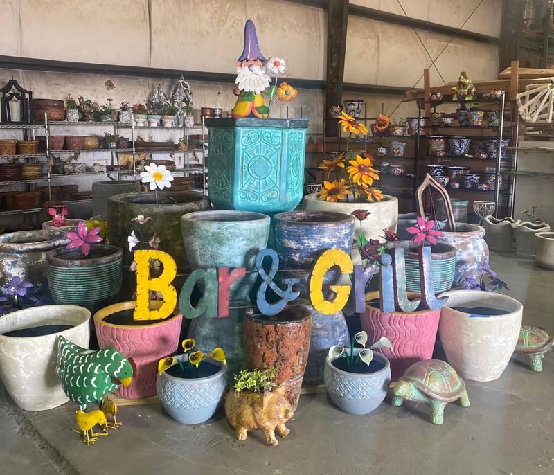 Rows And Rows Of Planters