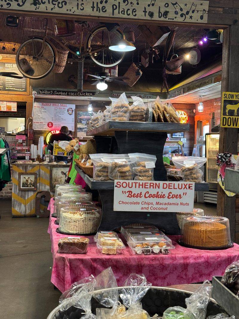 A Bakery Case Full Of Cakes And Pralines
