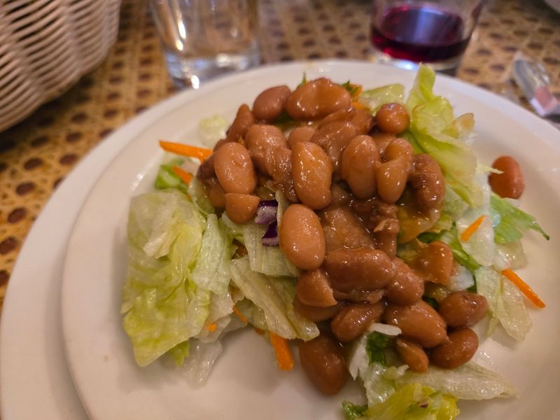 The Garlicky Salad And Those Smoky Beans