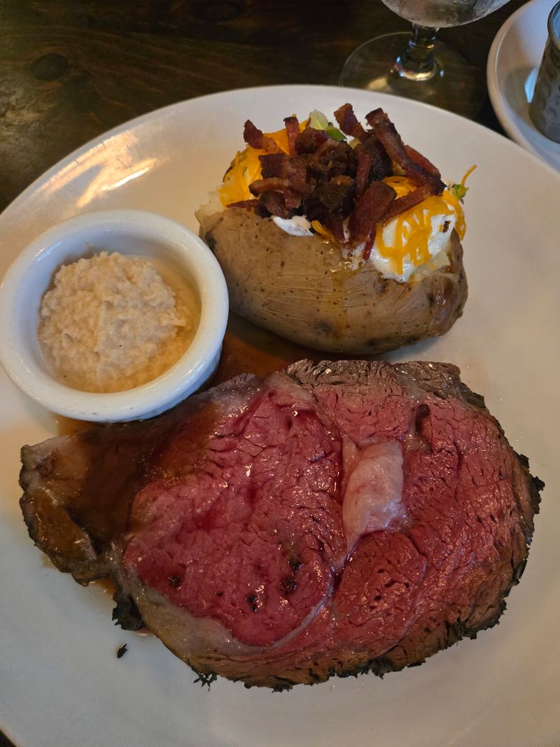 The Garlic-Herb Crusted Prime Rib That Anchors The Night