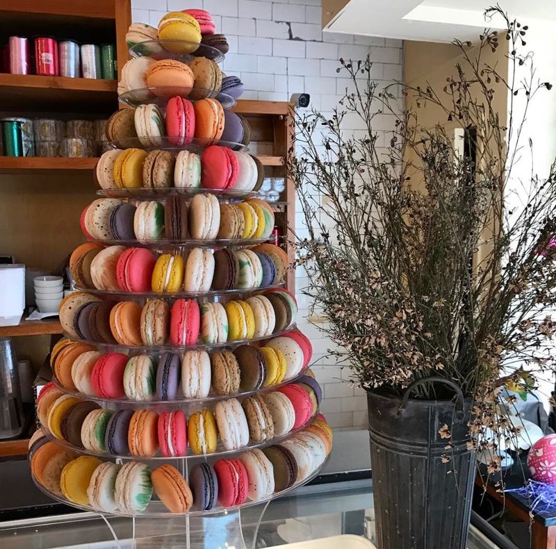 Tarts And Cakes Lined Up Like Jewelry