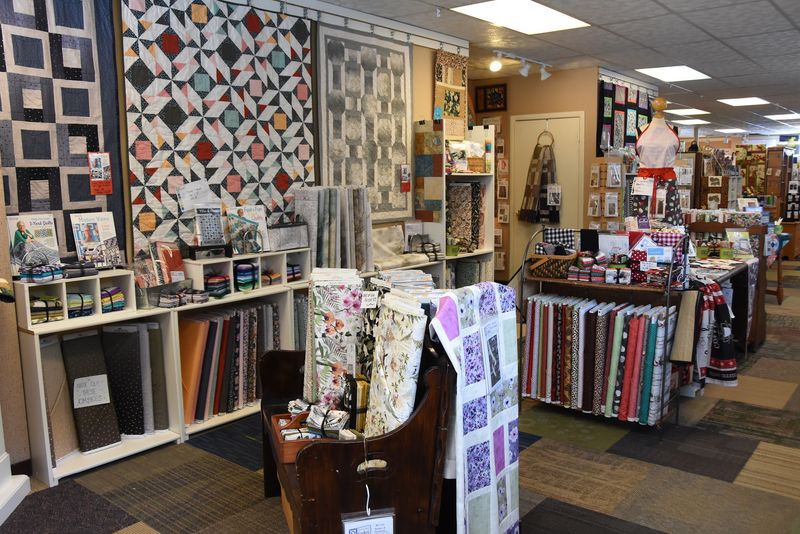 Quilting Supplies Stacked High
