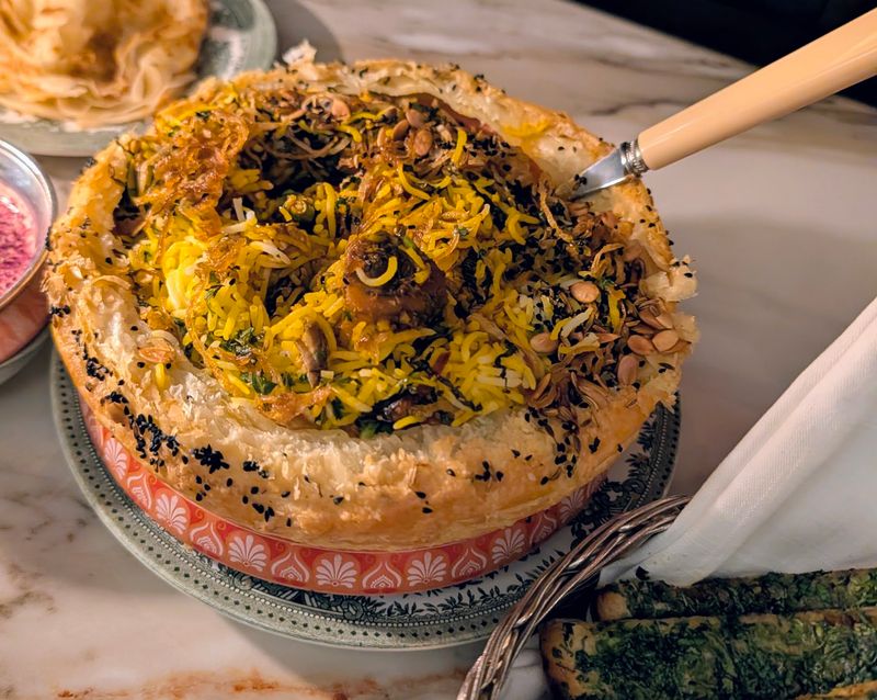 Biryani Sealed Under Golden Pastry