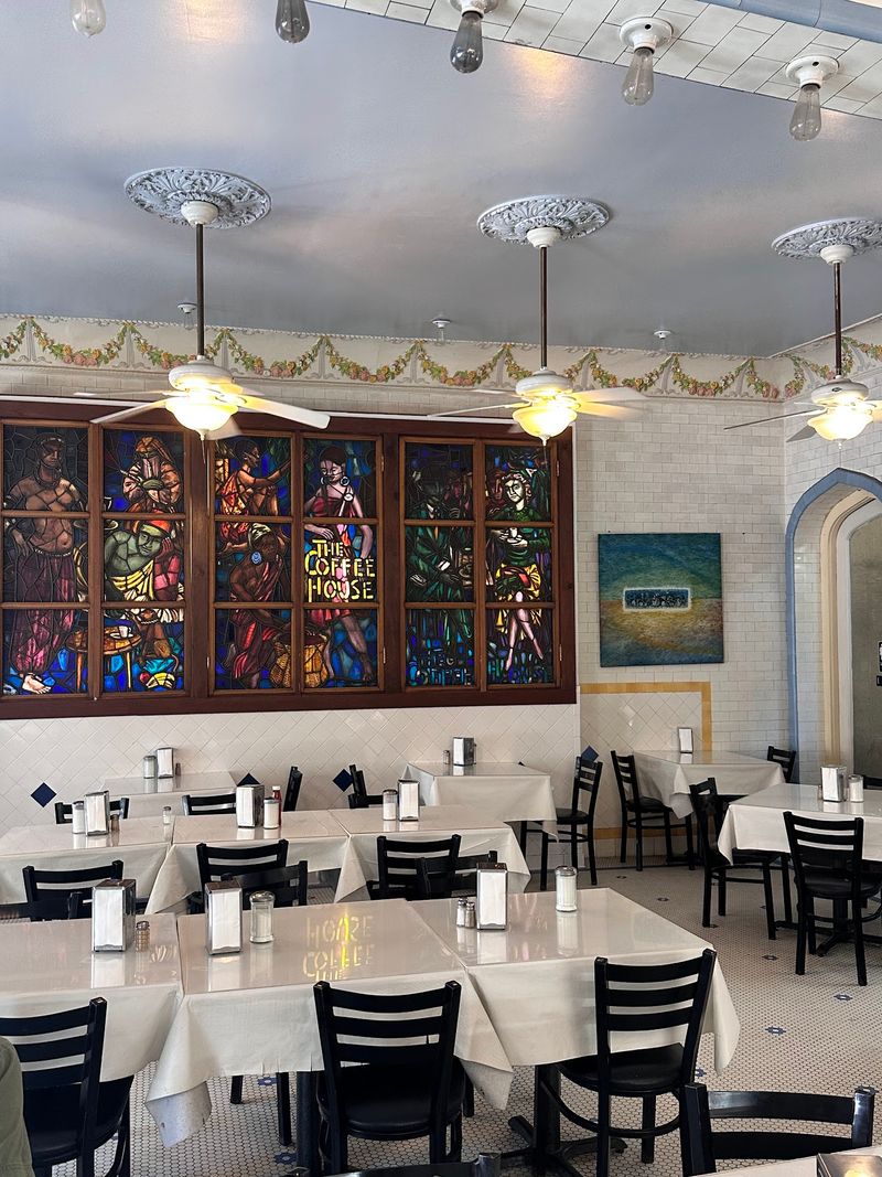 Historic Tile Work And Stained Glass Details