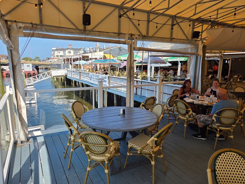 Deck Seating Right On The Shark River