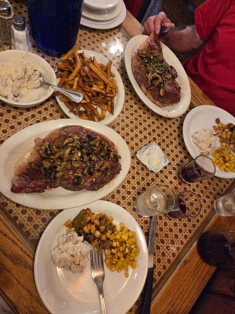 Mashed Potatoes And Fries On The Same Table