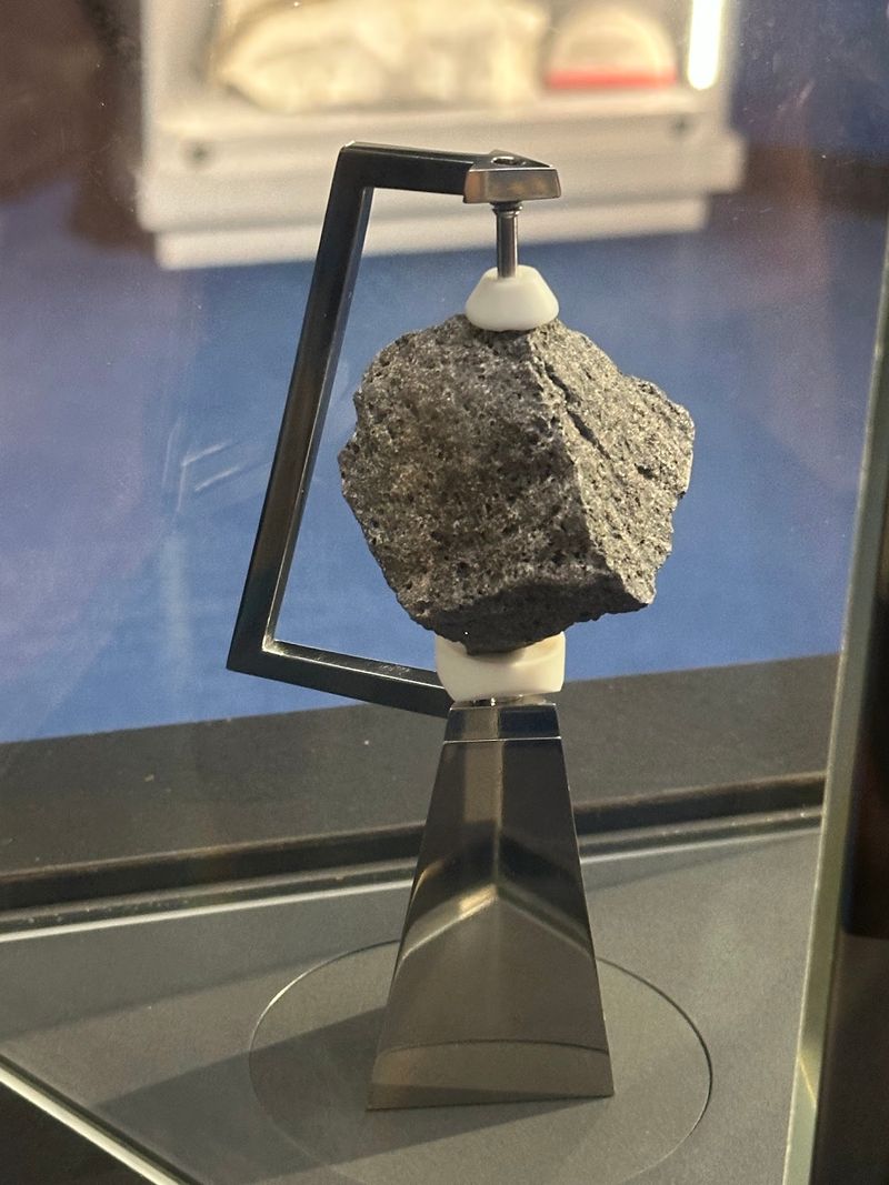 A Genuine Piece Of The Moon Behind Glass