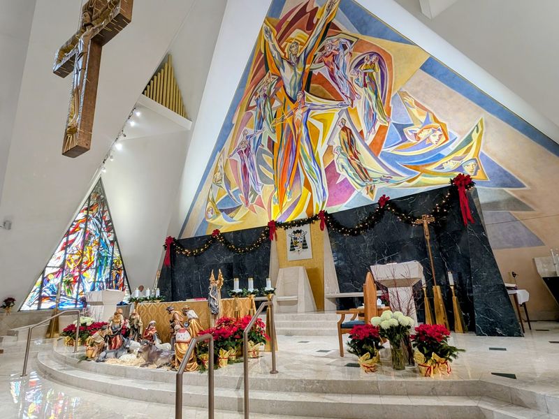 The Final Beginning Mural Behind The Altar