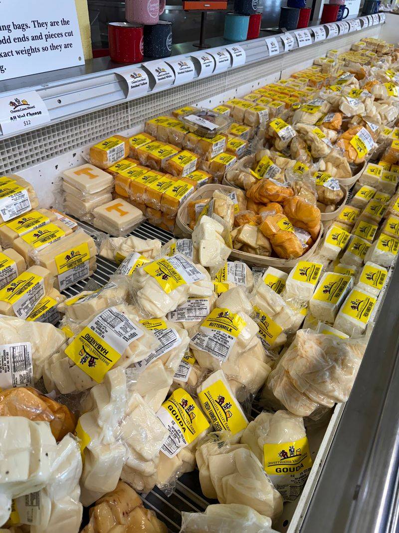 Free Samples At The Cheese Shop Counter