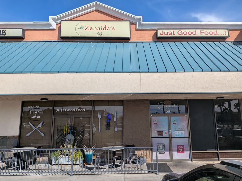 A Green Awning That Says Just Good Food