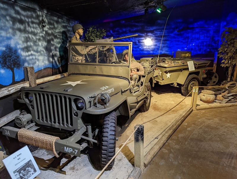 Military Displays, Including a Real Atomic Bomb Casing