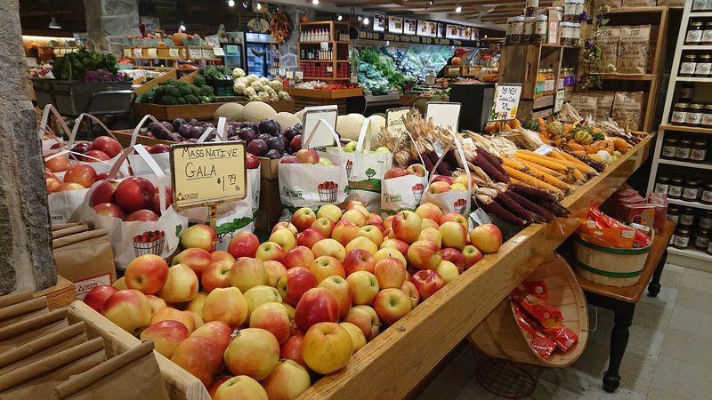 Crunchy Apples And Colorful Produce Aisles