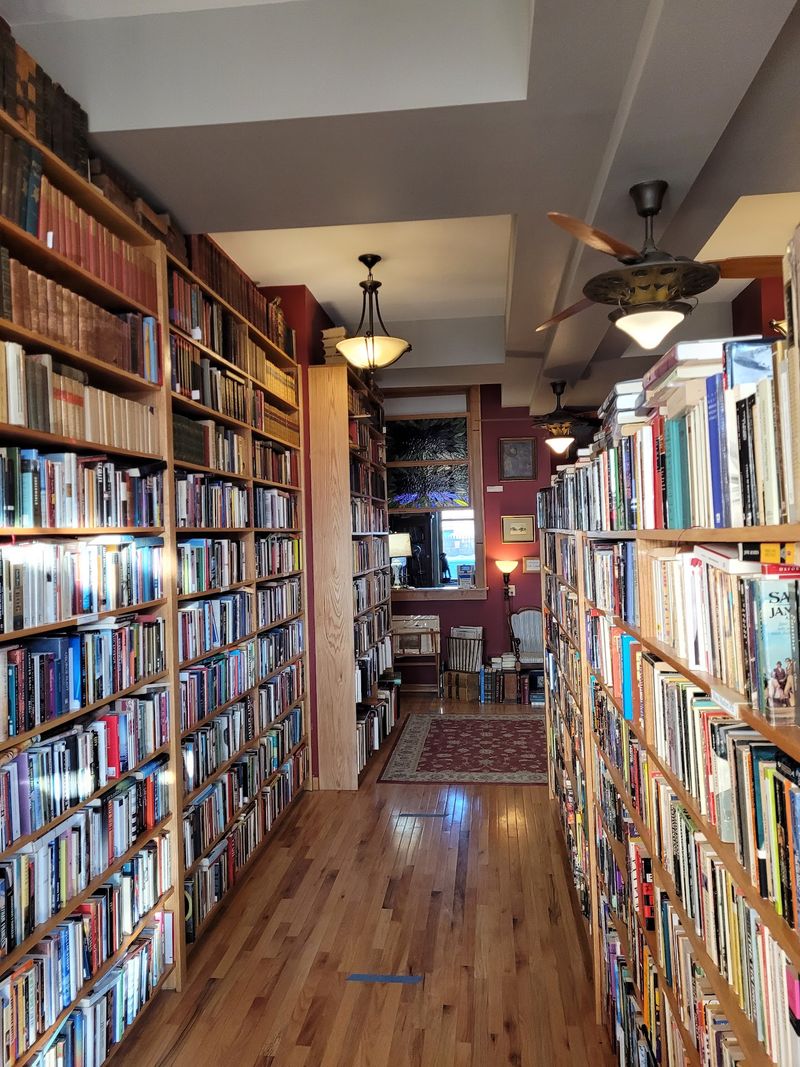 Two Floors Of Shelves That Keep Going