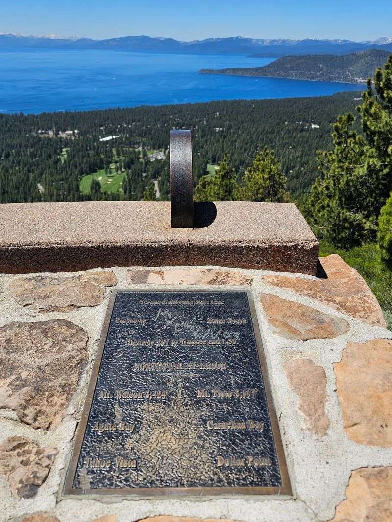 A Mountain Pullout With A Sweeping Lake View