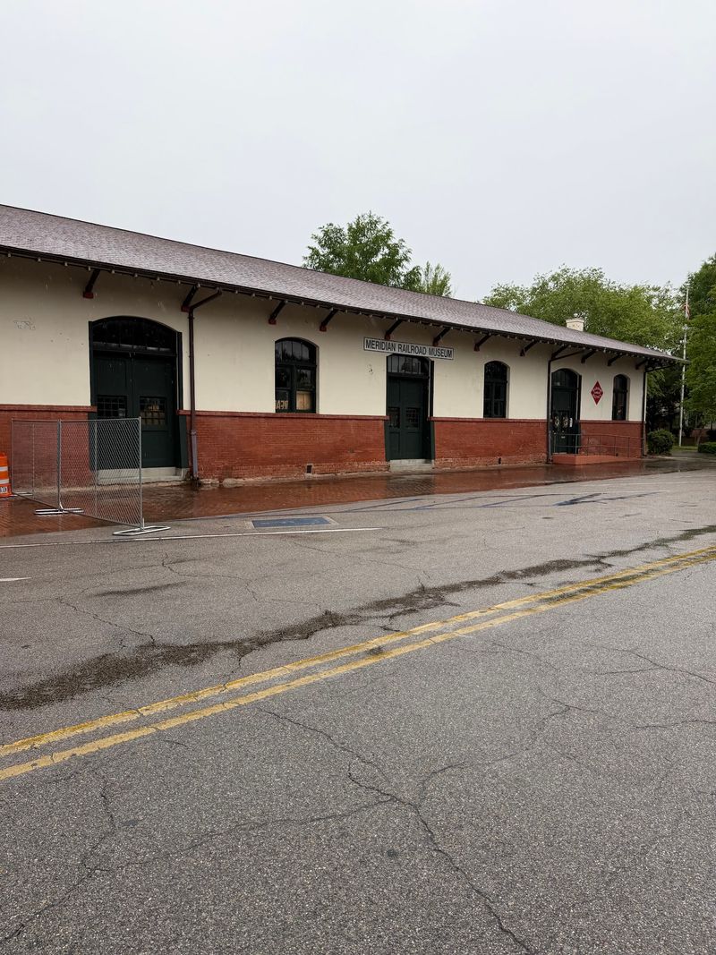 A Century-Old Express Building Beside The Tracks