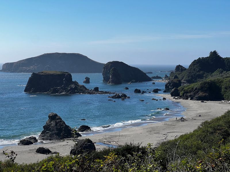 Where Blue Water Meets Giant Rocks
