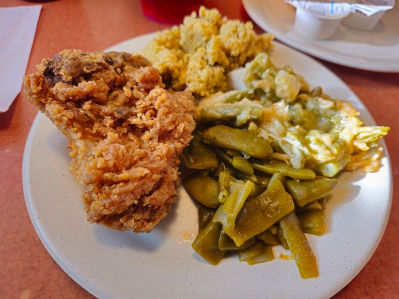 Fried Chicken That Anchors The Whole Buffet Line