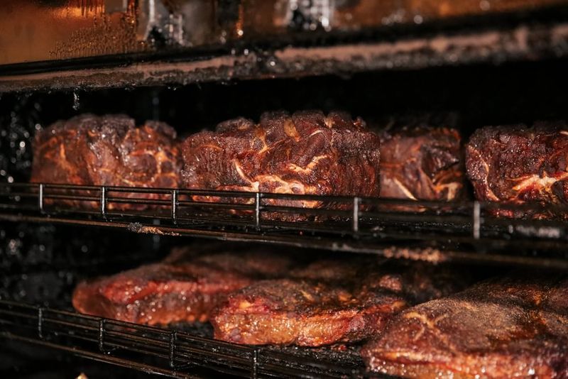 The Hickory Smoker Sitting Right In The Middle Of The Restaurant