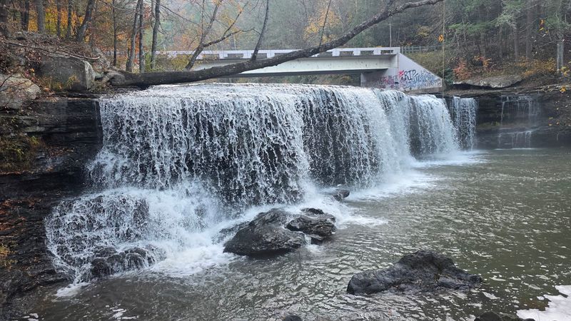 A Cascade That Stretches The Whole Creek