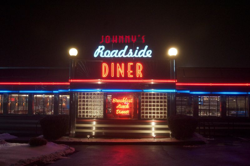 Neon Glow Along Route Nine