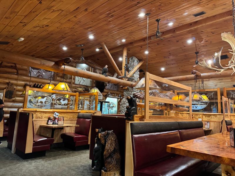 A Dining Room Carved Straight Out Of The Northwoods