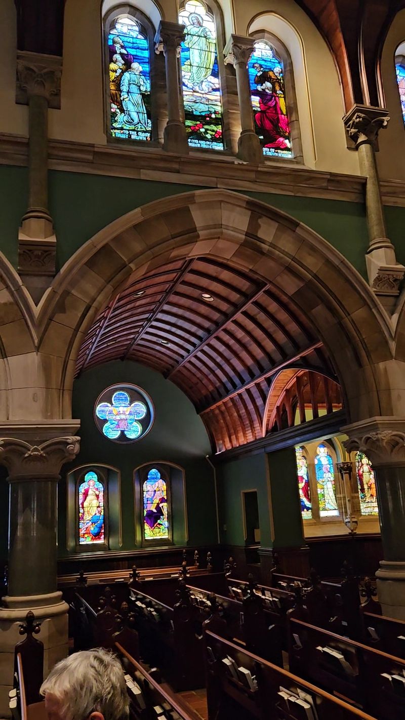 Polished Granite Columns and Carved Ceiling Arches