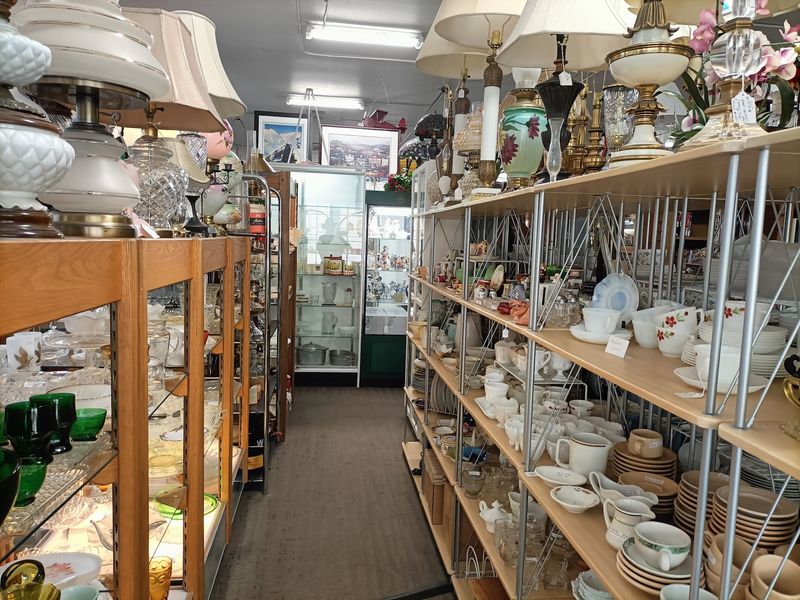 Glassware, Teapots, And Tableware Galore