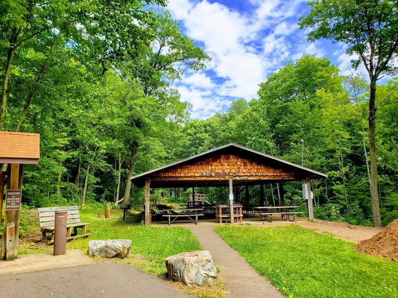 A Playground, Picnic Shelter, And Space To Relax