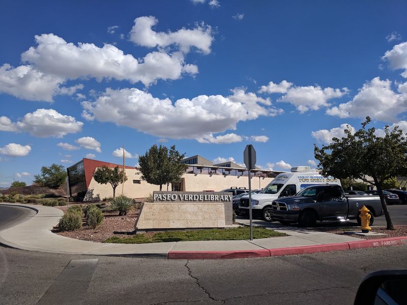 A Green Valley Parkway Address With A Library Behind It