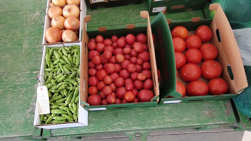 A Rainbow Of Crates And Bushels