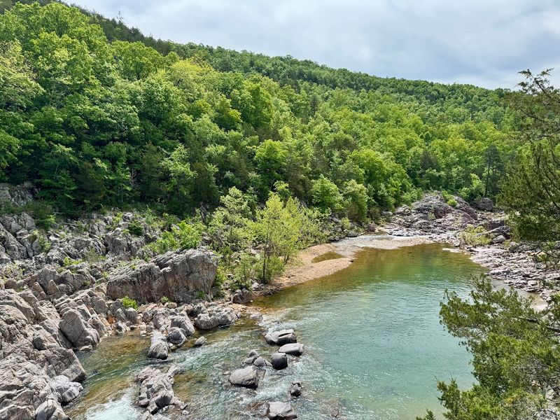 Splashing Through Nature's Rocky Waterslides