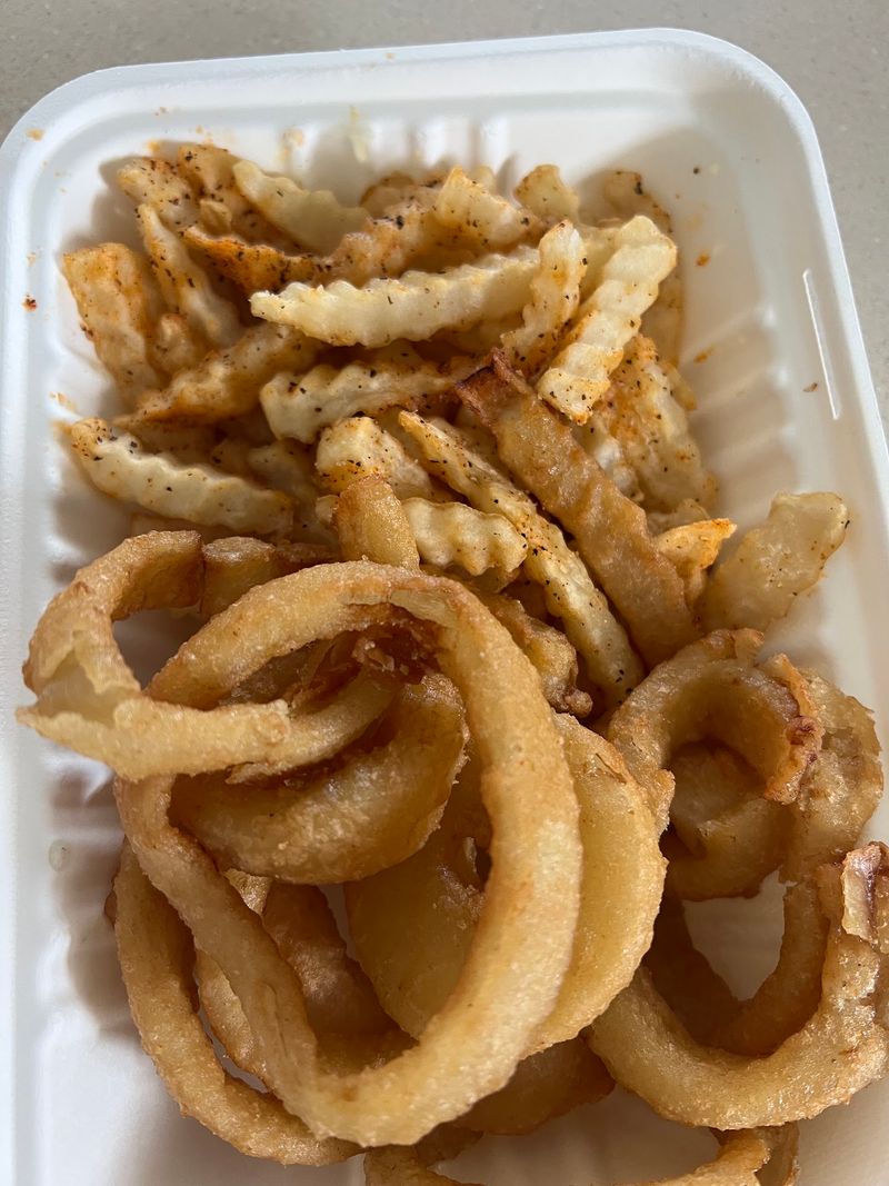 Fries Done Two Ways On One Tray