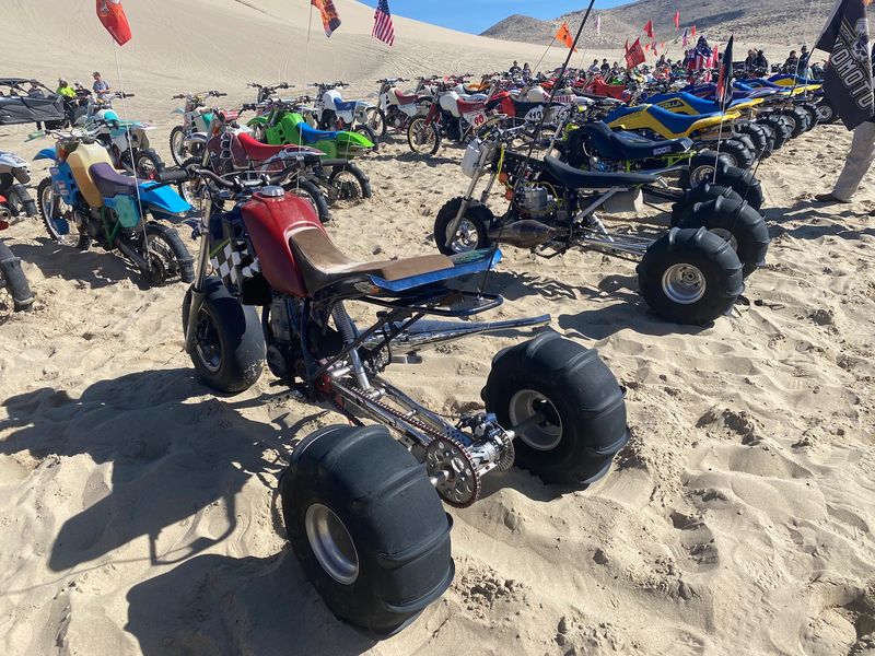 Engines, Whip Flags, And Wide Open Sand