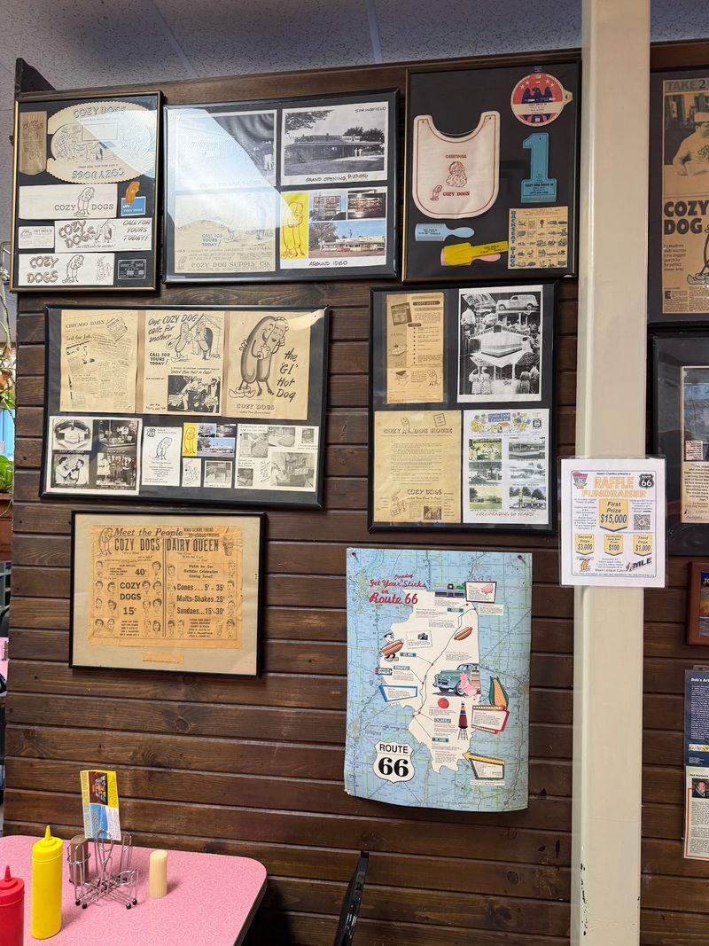 Route 66 Memorabilia Covering Every Wall