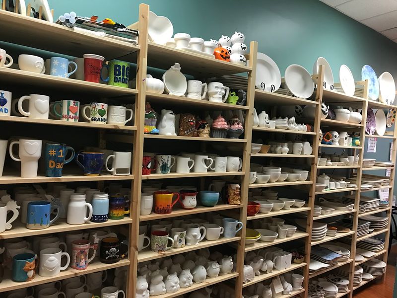 Paint-Your-Own Pottery With A Rainbow Of Choices