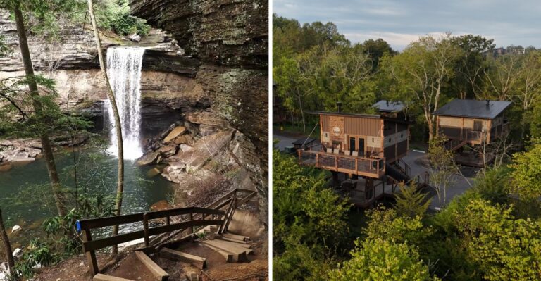 This Tennessee Road Trip Links Swinging Bridges, Waterfalls And Treehouse Escapes