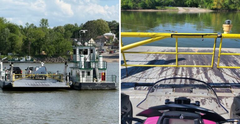 This Tennessee Ferry Carries Your Car Across The River For Just 75 Cents