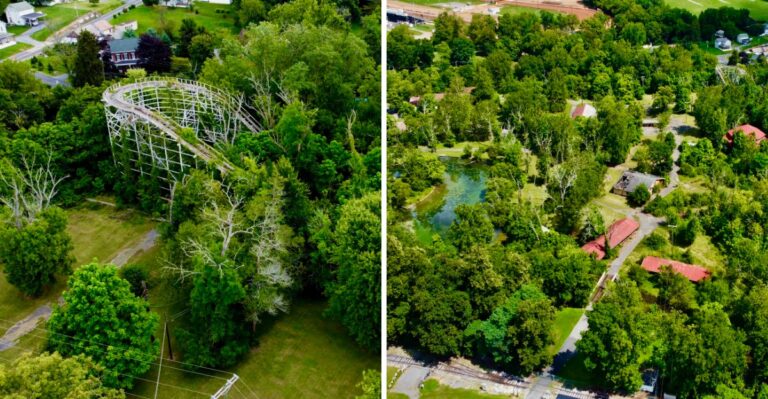 This Abandoned Amusement Park In Mechanicsburg, Pennsylvania Still Stands Behind Rusted Gates