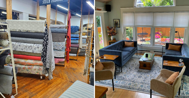 The Rochester, New York Upholstery Shop Where Bolts Of Fabric Sell By The Yard Below Retail